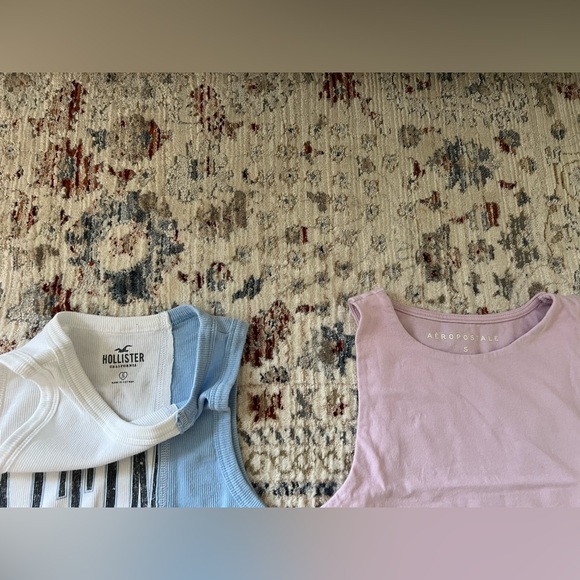 Hollister bundle lot of 4 crop tank tops size S small Aeropostale - Picture 5 of 8